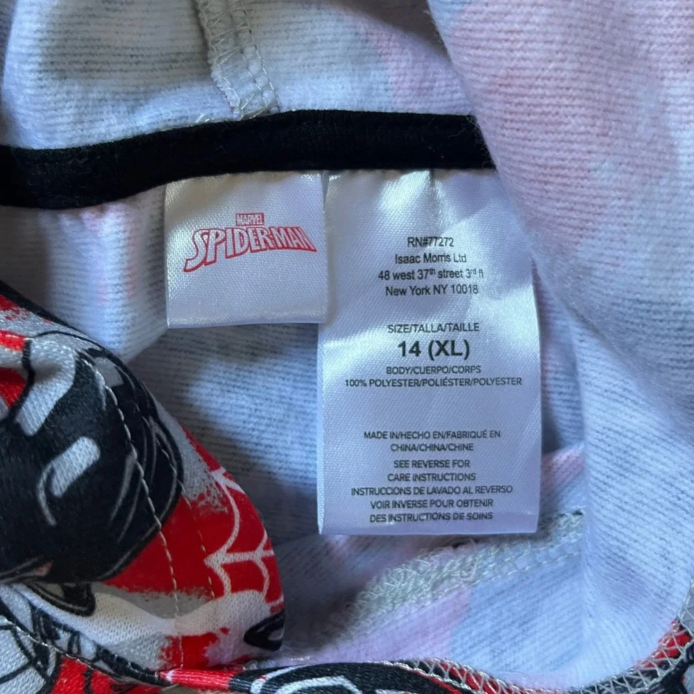 Marvel Spiderman Youth‎ Boys Girls Sweatshirt Hoodie Size 14 XL NWT